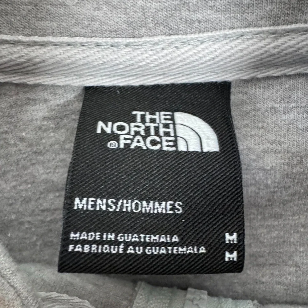 The North Face Mens Full Zip Sweatshirt Gray Heather Mock Neck Jacket Size M